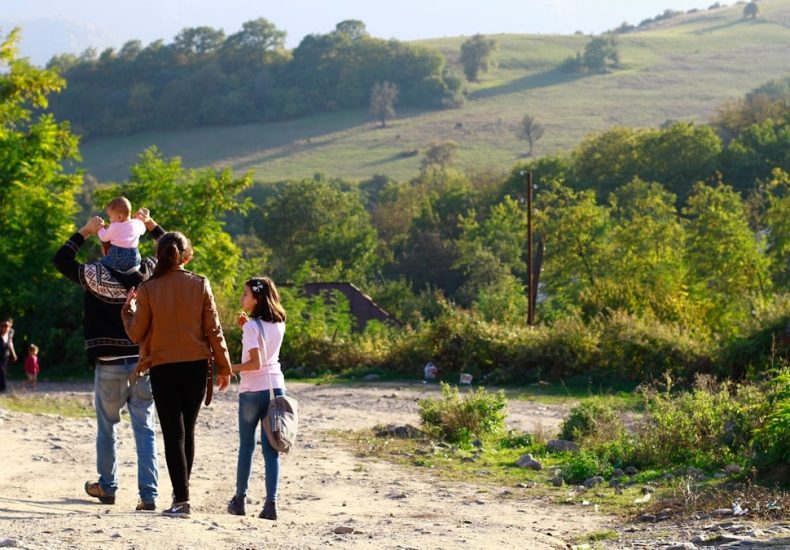 People in Khantsk village, Artsakh, Armenia